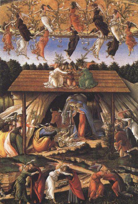 Sandro Botticelli Details of Mystic Nativity (mk36) Sweden oil painting art